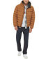 Men's Stretch Hooded Two-Pocket Quilted Jacket Коричневый, M - фото #5