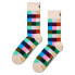 Фото #1 товара Носки спортивные Happy Socks Полосатые Радужные 86% хлопок - 12% полиамид - 2% эластан