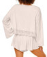 ფოტო #3 პროდუქტის Women's Ande Knit Pajama Set