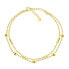 Stylish double gold plated bracelet BRC90Y