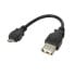 LogiLink AU0030 - Micro-USB B - USB A - Black