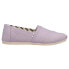 Фото #1 товара TOMS Alpargata Canvas Slip On Womens Purple Flats Casual 10017734T