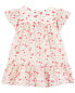 Фото #7 товара Baby Floral Print Flutter Dress 3M