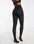 Pieces 40 denier body shaping tights in black