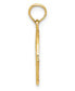 ფოტო #2 პროდუქტის Claddagh Charm Pendant in 14K Yellow Gold