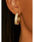 ფოტო #3 პროდუქტის Women's Sadie 18K Gold-Tone Brass Hoop Earrings