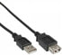 Фото #2 товара Delock 83401 - 0.5 m - USB A - USB A - USB 2.0 - Male/Female - Black