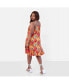 Фото #3 товара Plus Size Island Dream Tropical Print Shift Mini Dress
