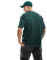 Cotton On boxy fit t-shirt with pocket and seam detail in forest green