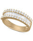 ფოტო #1 პროდუქტის Diamond Baguette Cluster Band (1 ct. t.w.) in 14k White, Yellow or Rose Gold