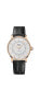 ფოტო #1 პროდუქტის Men's Swiss Automatic Baroncelli II Signature Black Leather Strap Watch 39mm