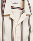 Men's Striped Bowling Fluid Shirt