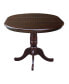 36" Round Top Pedestal Table with 12" Leaf