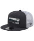 Фото #1 товара Men's Black, White Austin FC Outdoor Trucker 9FIFTY Snapback Hat
