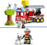 Фото #15 товара LEGO DUPLO Town Fire Engine Toy, Educational Toy for Toddlers from 2 Years, Set with Blue Light and Martin Horn, Fireman and Cat, for Girls and Boys 10969