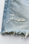 Фото #5 товара Джинсовая мини-юбка trf с разрезами ZARA
