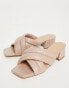 Фото #8 товара Simply Be Wide Fit soft padded mules in camel