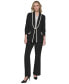 ფოტო #7 პროდუქტის Women's Tipped Shawl Collar Blazer