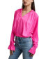 ფოტო #2 პროდუქტის Women's Smocked-Cuff Raglan-Sleeve Blouse