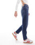 Levi's high waisted mom jeans in dark wash navy