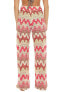 Фото #2 товара Trina Turk 291393 Palisades Crochet Pants White/Geranium Size MD (US Women's 8)