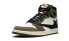 Кроссовки Nike Air Jordan 1 Retro High Travis Scott (Белый, Коричневый)