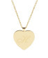ფოტო #7 პროდუქტის Isabel Initial Heart Gold-Plated Pendant Necklace