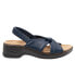 Фото #1 товара Trotters Nella T1914-427 Womens Blue Narrow Leather Slingback Sandals Shoes