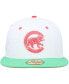 ფოტო #2 პროდუქტის Men's White, Green Chicago Cubs Watermelon Lolli 59Fifty Fitted Hat