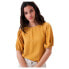 Фото #1 товара Блузка с короткими рукавами SALSA JEANS Túnica Lyocell с красителем 91% льна, жёлтая