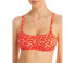 Фото #1 товара Peixoto Womens Karol Printed Scoop Neck Bikini Top Swimwear Orange Size Medium