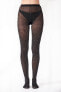 Pretty Polly Diagonal Sparkly Tights One Size Black/Silver - PNAXK5