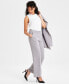 Petite Pull-On Elastic-Back Trousers