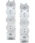 ფოტო #5 პროდუქტის Diamond Extra Small Hoop Earrings (3/4 ct. t.w.) in 14k White Gold, 0.385"