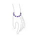 ფოტო #2 პროდუქტის Protection Good Luck Amulet Turkish Transparent Glass Bead Evil Eye Bracelet For Women Sterling Silver Translucent Navy Blue 7.5 Inch