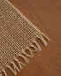 Fibre placemat with fringing