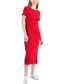 Фото #1 товара Women's Ribbed Midi Dress