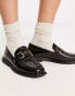 Фото #8 товара Glamorous horsebit loafers in black croc