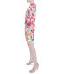 Фото #3 товара Women's Floral-Print 3/4-Sleeve Twist-Front Sheath Dress