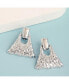 ფოტო #2 პროდუქტის Women's Dented Drop Earrings