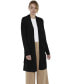 Фото #1 товара Women's 100% Pure Cashmere Long Sleeve Belted Lux Wrap Cardigan Robe Sweater