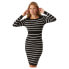 MAMALICIOUS Newsiv June Long Sleeve Midi Dress