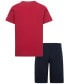 ფოტო #15 პროდუქტის Little Boys Flight MVP Tee and Mesh Shorts Set