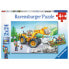 Фото #2 товара Детский пазл Ravensburger Bagger Und Waldtraktor 2x24, в комплекте с мини-постерами