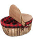 Фото #4 товара Country Red & Black Buffalo Plaid Picnic Basket