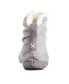 Фото #2 товара Women's Microsuede and Heathered Knit Marisol Boot Slipper, Online Only
