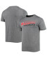 Фото #1 товара Men's Gray Wisconsin Badgers Slash Stack T-shirt