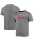 Men's Gray Wisconsin Badgers Slash Stack T-shirt