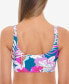 Salt + Cove 281986 Juniors' Bop to the Trop Printed Bikini Top, Swimsuit Size L