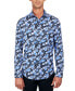 ფოტო #1 პროდუქტის Men's Regular-Fit Non-Iron Performance Stretch Floral-Print Button-Down Shirt